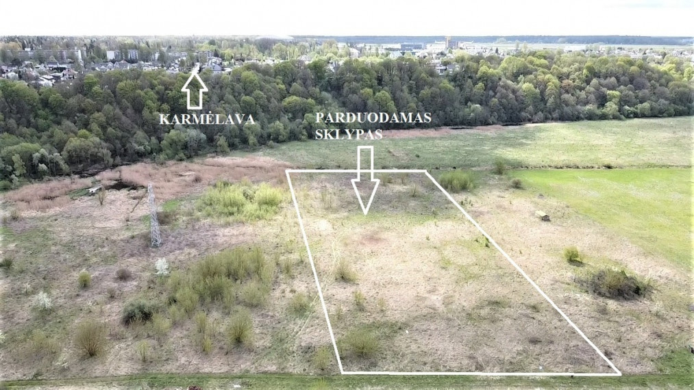 Parduodamas sklypas Kranto g, Karmėlavos mstl., Kauno r. sav., 82 a ploto 1