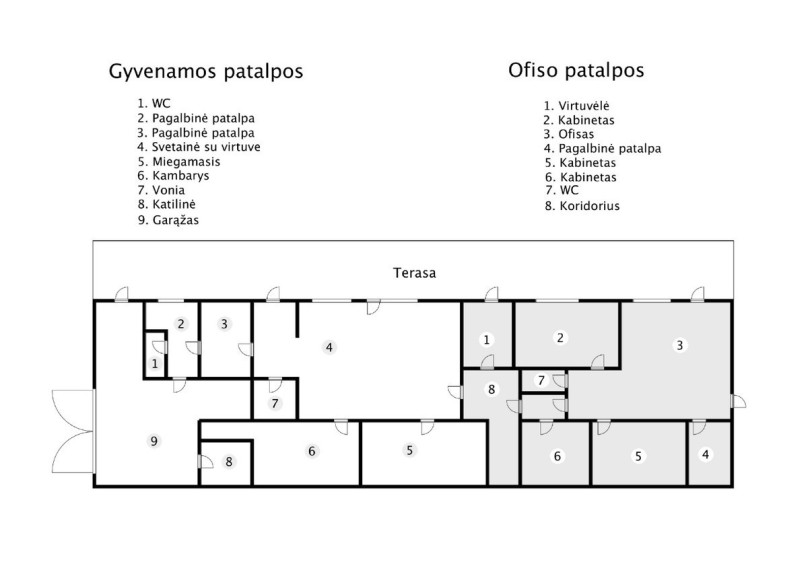 Parduodamos administracinės, gamybinės, kitos paskirties, maitinimo, sandėliavimo patalpos Kriaučiškių k., Kaišiadorių r. sav., 1000 m2 ploto 34