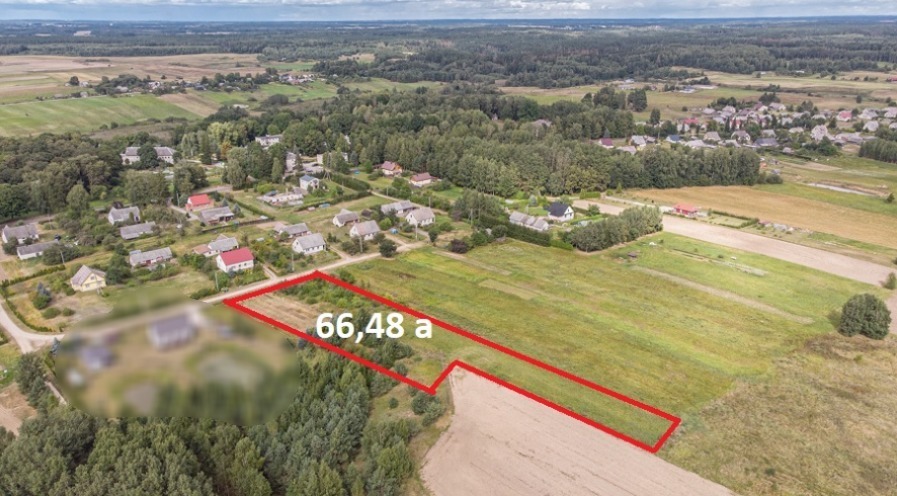 Parduodamas sklypas Parko g., Bartkuškio k., Širvintų r. sav., 66.48 a ploto 1