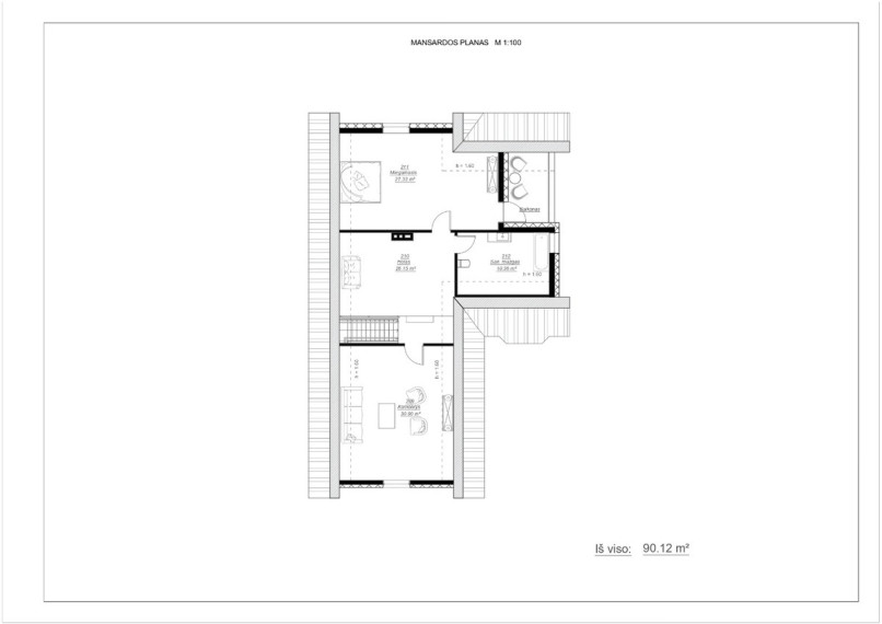 Parduodamas namas Palangos g., Palentinio k., Šilalės r. sav., 160 m2 ploto, 1 aukštai 23