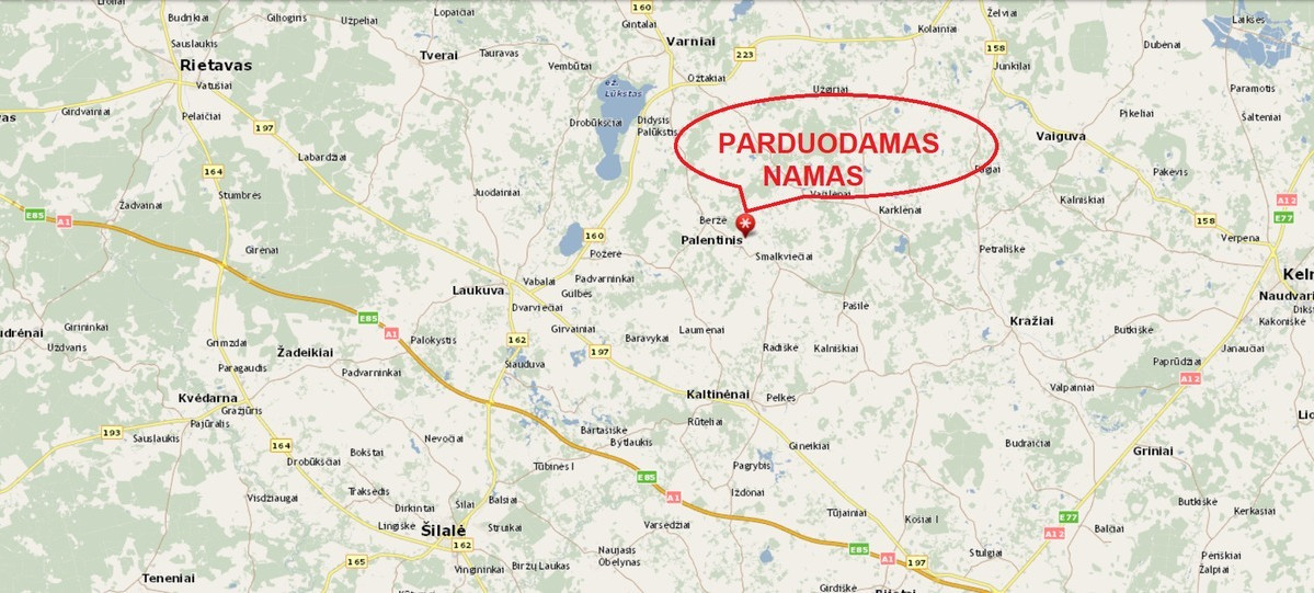 Parduodamas namas Palangos g., Palentinio k., Šilalės r. sav., 160 m2 ploto, 1 aukštai 29