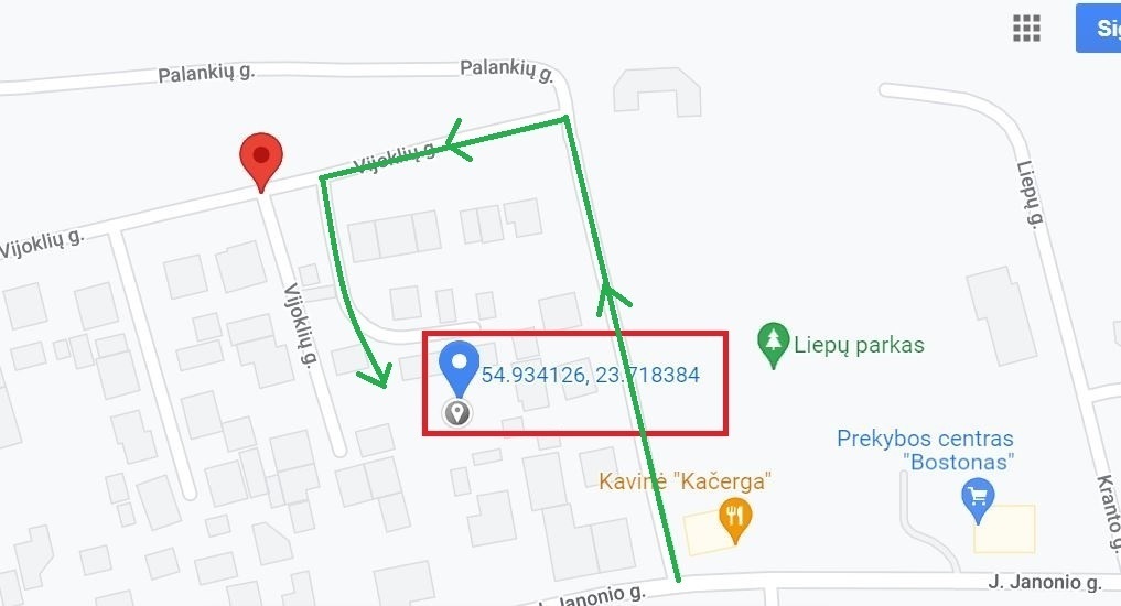 Parduodamas  sklypas Vijoklių g., Kačerginės mstl., Kauno r. sav., 12.36 a ploto 8