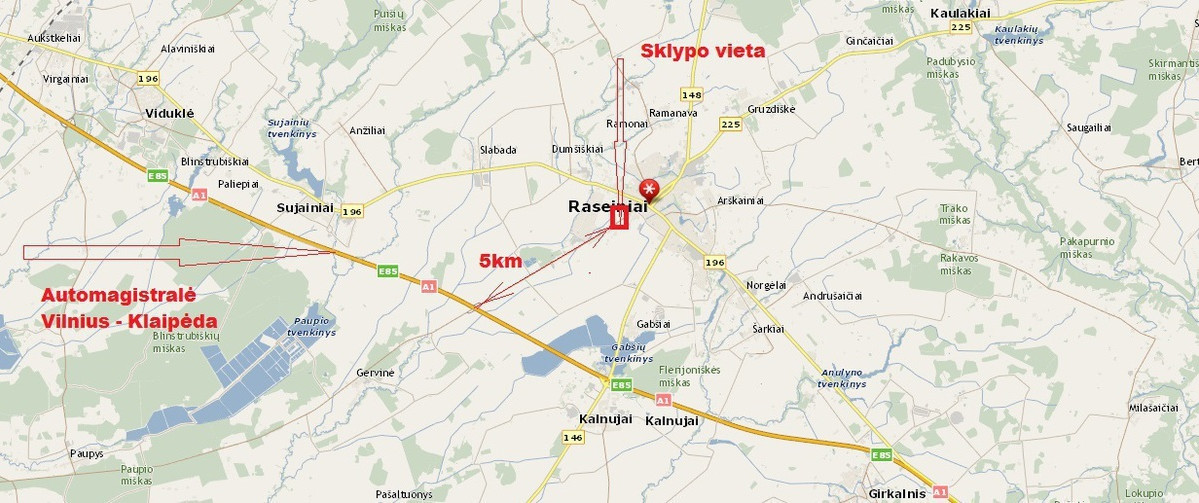 Parduodamas  sklypas Stonų g., Raseinių m., Raseinių r. sav., 30 a ploto 4