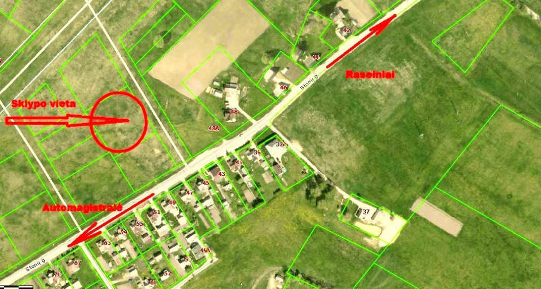 Parduodamas  sklypas Stonų g., Raseinių m., Raseinių r. sav., 30 a ploto 6