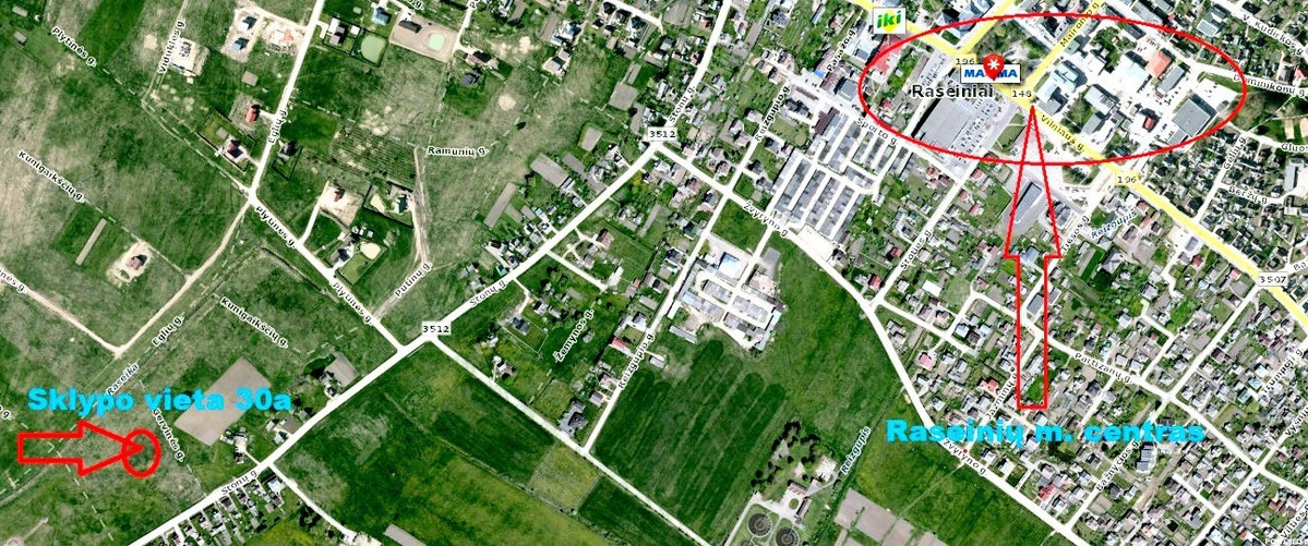 Parduodamas  sklypas Stonų g., Raseinių m., Raseinių r. sav., 30 a ploto 2