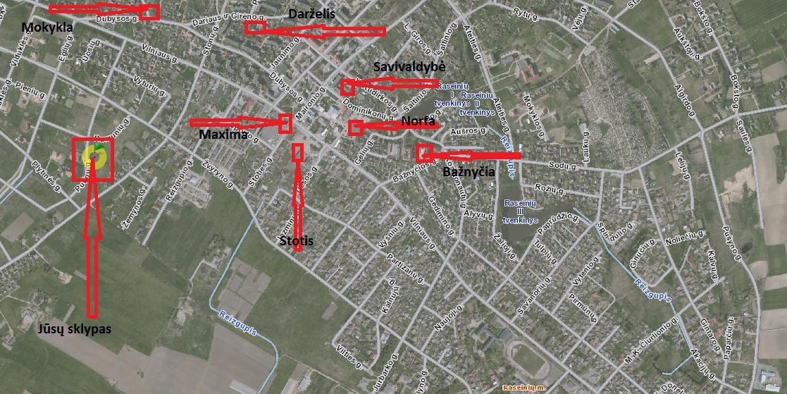 Parduodamas  sklypas Stonų g., Raseinių m., Raseinių r. sav., 30 a ploto 4
