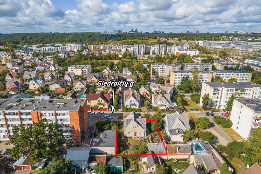 Parduodamas namas Giedraičių g., Šnipiškės, Vilniaus m., Vilniaus m. sav., 68.96 m2 ploto, 1 aukštai 5