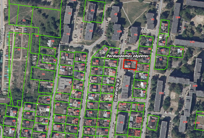 Parduodamas namas Giedraičių g., Šnipiškės, Vilniaus m., Vilniaus m. sav., 68.96 m2 ploto, 1 aukštai 18