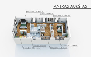 Parduodamas namas Šaulio g.34, Bajorų k., Vilniaus r. sav., 161.5 m2 ploto, 2 aukštai 22