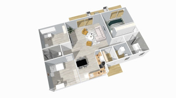 Parduodamas namas Jaunystės, Patamulšėlio k., Kauno r. sav., 116.33 m2 ploto, 1 aukštai 5
