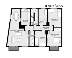 Parduodamas namas Vokiečių g., Ž. Šančiai, Kauno m., Kauno m. sav., 308.4 m2 ploto, 2 aukštai 19