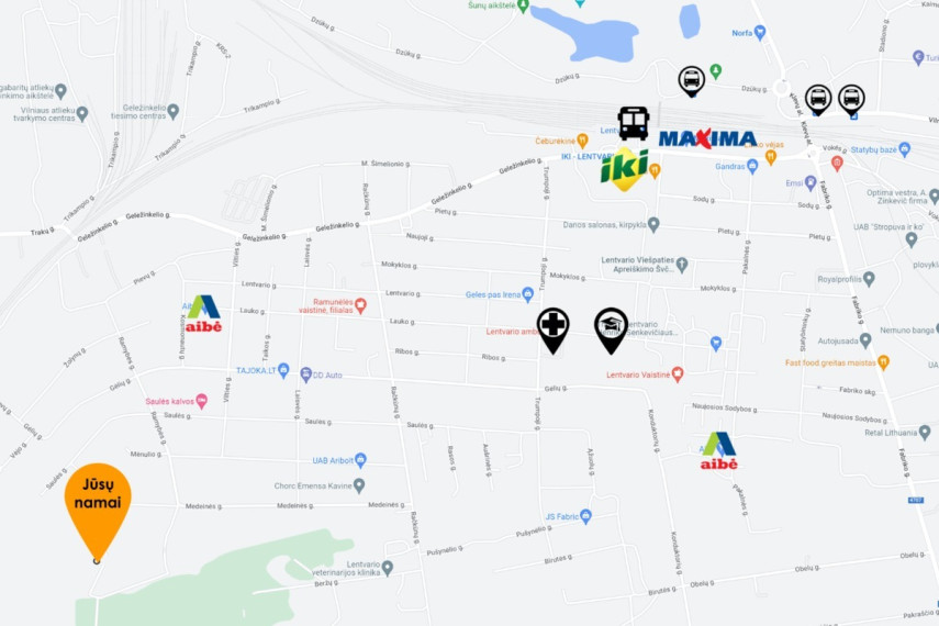 Parduodamas namas Medeinės, Račkūnų k., Trakų r. sav., 70 m2 ploto, 2 aukštai 34