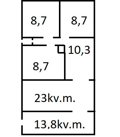 Parduodamas namas Kauno g., Vilkijos m., Kauno r. sav., 93.77 m2 ploto, 1 aukštai 13