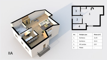 Parduodamas butas Šiltnamių g., Babtų k., Kauno r. sav., 110 m2 ploto, 5 kambariai 25