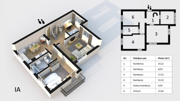Parduodamas butas Šiltnamių g., Babtų k., Kauno r. sav., 110 m2 ploto, 5 kambariai 26