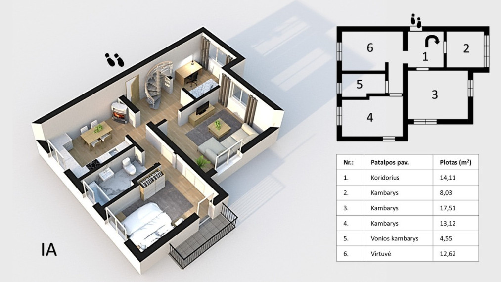 Parduodamas butas Šiltnamių g., Babtų k., Kauno r. sav., 110 m2 ploto, 5 kambariai 27