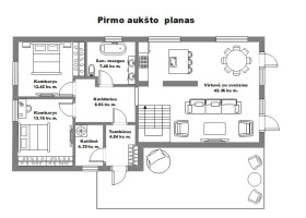 Parduodamas namas Juozo Zikaro g., Aukštieji Paneriai, Vilniaus m., Vilniaus m. sav., 146.61 m2 ploto, 2 aukštai 18