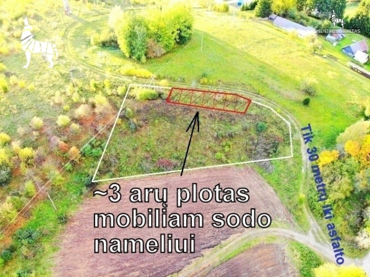 Parduodamas sklypas Sudervės k., Vilniaus r. sav., 18 a ploto 2