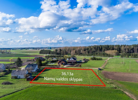 Parduodamas  sklypas Maigų g., Krakių k., Mažeikių r. sav., 36.13 a ploto