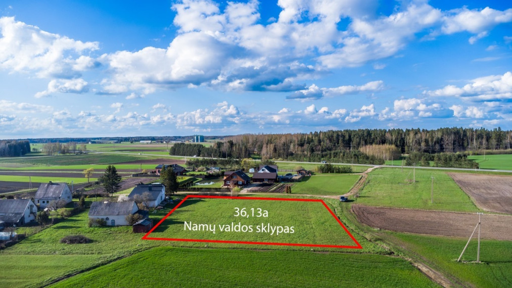 Parduodamas  sklypas Maigų g., Krakių k., Mažeikių r. sav., 36.13 a ploto 1