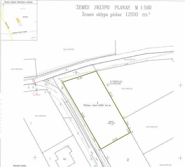 Parduodamas kitos paskirties sklypas Nevėžio g., Berčiūnų k., Panevėžio r. sav., 14 a ploto 1