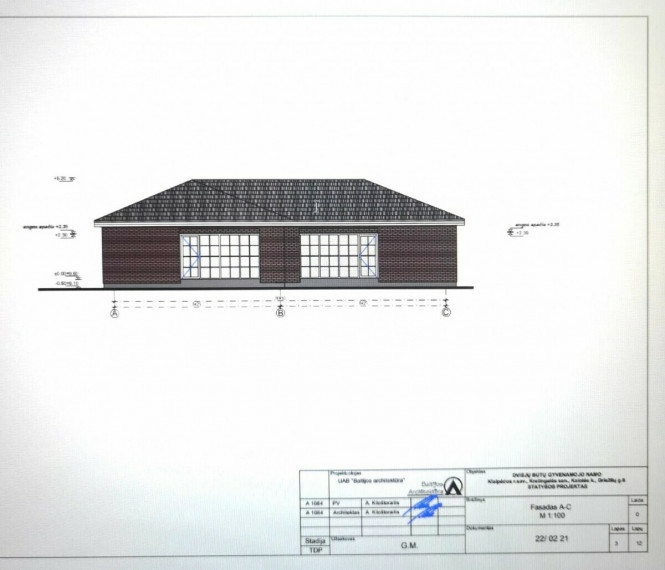 Parduodamas namas Kalotės k., Klaipėdos r. sav., 108 m2 ploto, 1 aukštai 2