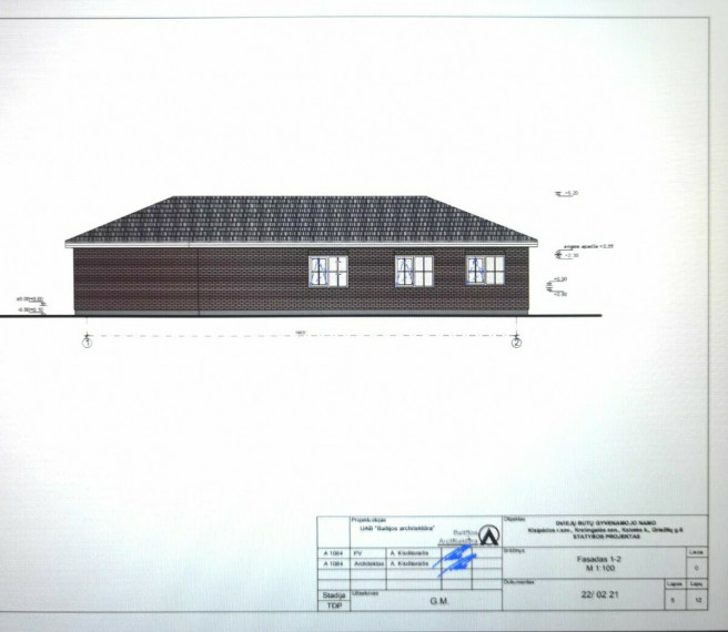 Parduodamas namas Kalotės k., Klaipėdos r. sav., 108 m2 ploto, 1 aukštai 1