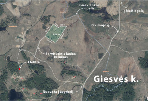 Parduodamas  sklypas Pavilnojo g., Giesvės k., Vilniaus r. sav., 309 a ploto 9