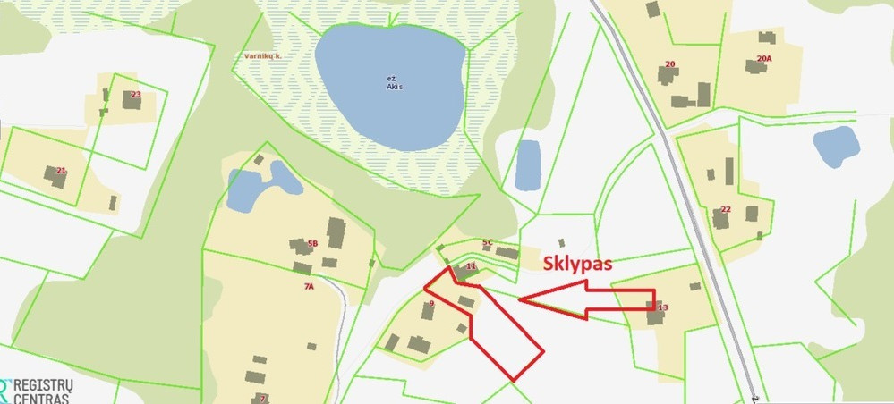 Parduodamas  sklypas Varnikų k., Trakų r. sav., 24.43 a ploto 17