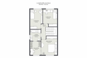 Parduodamas namas Didžiosios Riešės k., Vilniaus r. sav., 129.73 m2 ploto, 2 aukštai 8