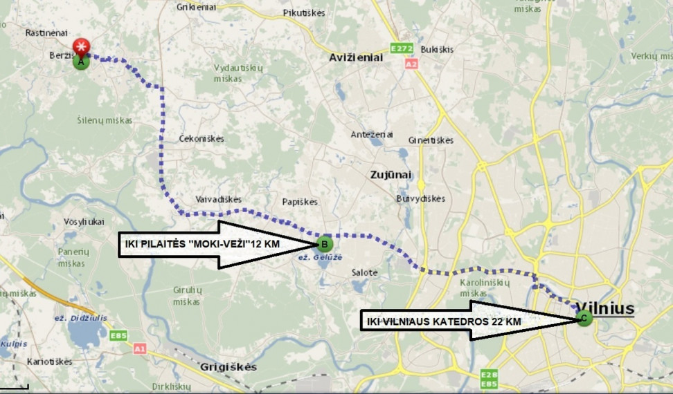 Parduodamas  sklypas Kaštonų g., Rastinėnų k., Vilniaus r. sav., 50 a ploto 14