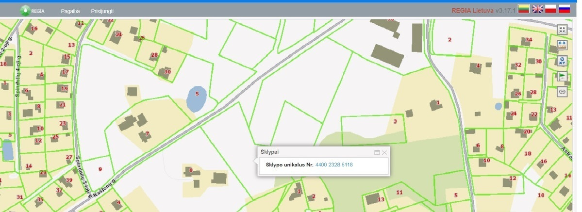 Parduodamas  sklypas Kaštonų g., Rastinėnų k., Vilniaus r. sav., 50 a ploto 17