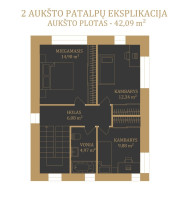 Parduodamas namas Eustachijaus Valavičiaus g., Balsiai, Vilniaus m., Vilniaus m. sav., 115 m2 ploto, 2 aukštai 16