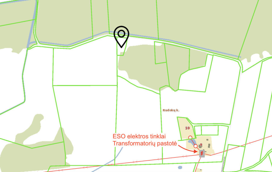 Parduodamas  sklypas Rudokų k., Vilniaus r. sav., 28 a ploto 10