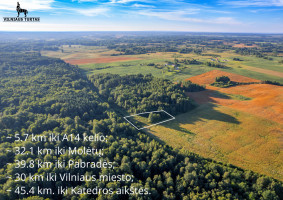 Parduodamas  sklypas Rudokų k., Vilniaus r. sav., 28 a ploto 3