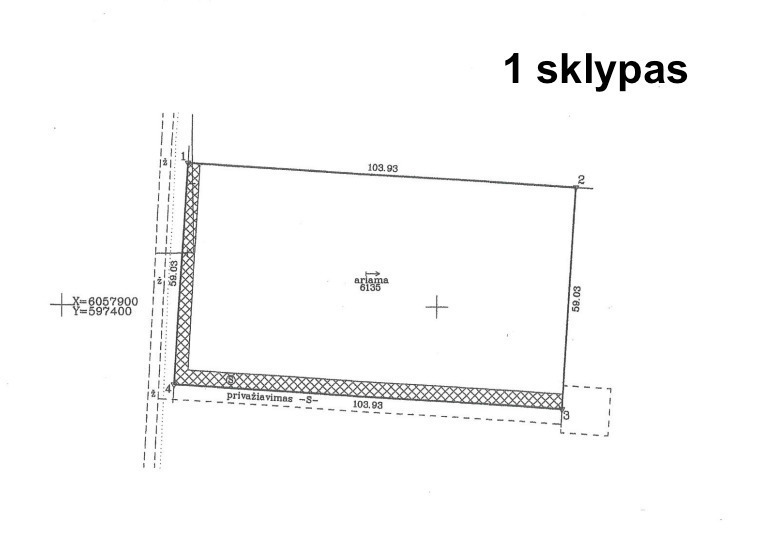 Parduodamas  sklypas Verbuškių k., Vilniaus r. sav., 61.35 a ploto 11