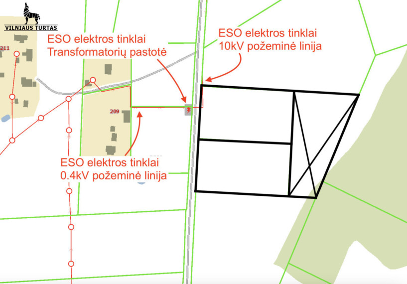 Parduodamas  sklypas Verbuškių k., Vilniaus r. sav., 61.35 a ploto 17