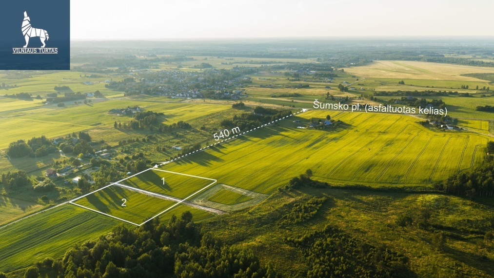 Parduodamas  sklypas Verbuškių k., Vilniaus r. sav., 61.35 a ploto 2
