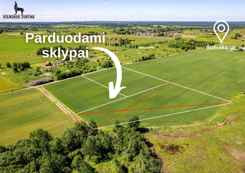 Parduodamas sklypas Verbuškių k., Vilniaus r. sav., 61.35 a ploto 1