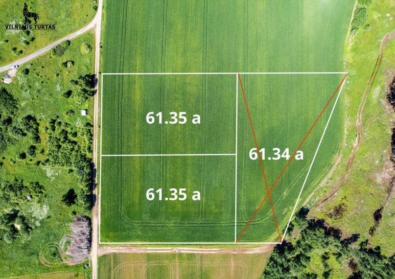 Parduodamas sklypas Verbuškių k., Vilniaus r. sav., 61.35 a ploto 3