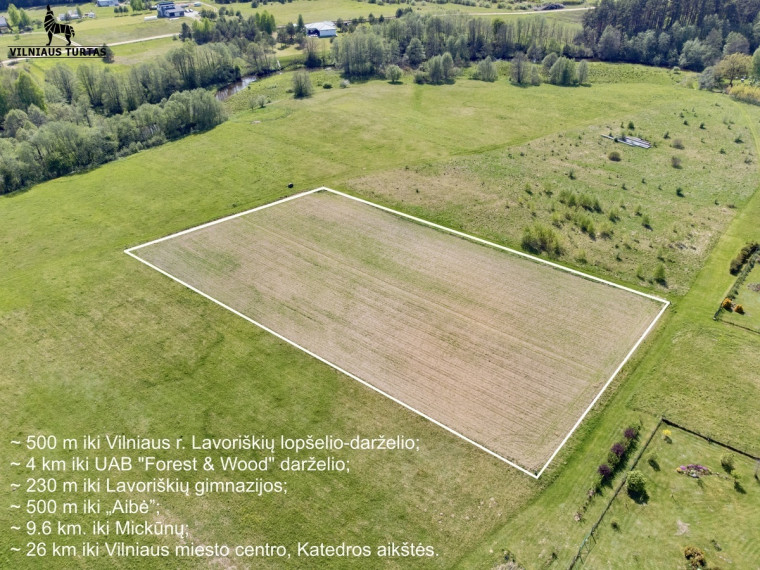 Parduodamas  sklypas Lavoriškių k., Vilniaus r. sav., 66.23 a ploto 9