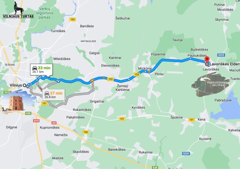 Parduodamas  sklypas Lavoriškių k., Vilniaus r. sav., 66.23 a ploto 17