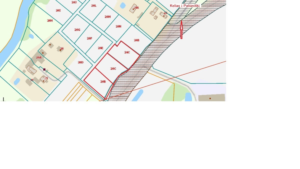 Parduodamas kitos paskirties sklypas Žemdirbių g., Paliūniškio k., Panevėžio r. sav., 22 a ploto 25