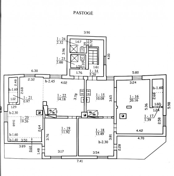 Parduodamas namas Kęstučio g., Biržų m., Biržų r. sav., 200 m2 ploto, 1 aukštai 25
