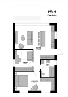 Parduodamas namas Sidaronių g., Pilaitė, Vilniaus m., Vilniaus m. sav., 64.31 m2 ploto, 1 aukštai 10