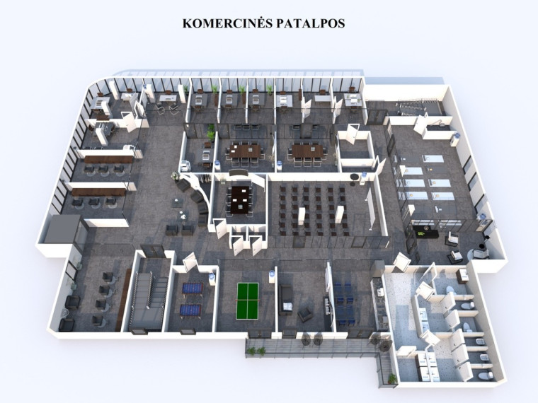 Nuomojamos administracinės, kitos paskirties, paslaugų, prekybos patalpos Dubysos g., Raseinių m., Raseinių r. sav., 1500 m2 ploto 41