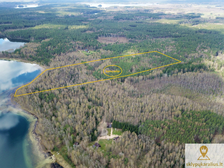 Parduodamas kitos paskirties sklypas Kaziūriškių k., Zarasų r. sav., 1200 a ploto 2