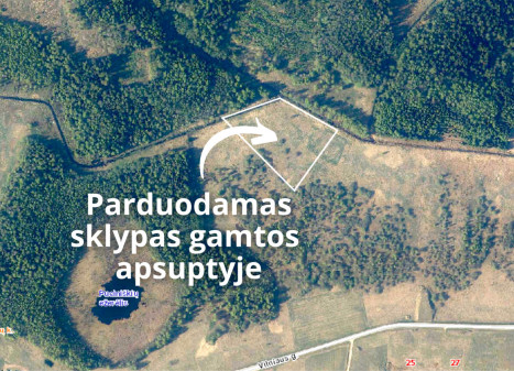 Parduodamas  sklypas Galinės k., Vilniaus r. sav., 174 a ploto