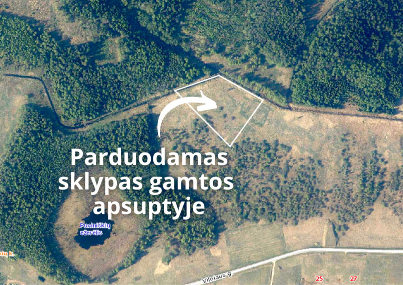 Parduodamas sklypas Galinės k., Vilniaus r. sav., 174 a ploto 1