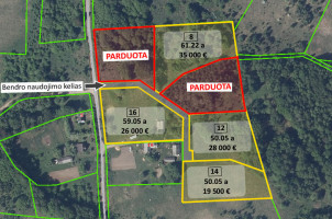 Parduodamas sklypas Julijanavos k., 50.05 a ploto 16